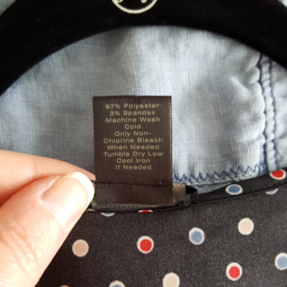 Ann Taylor polka dot blouse top - Picture 5 of 5